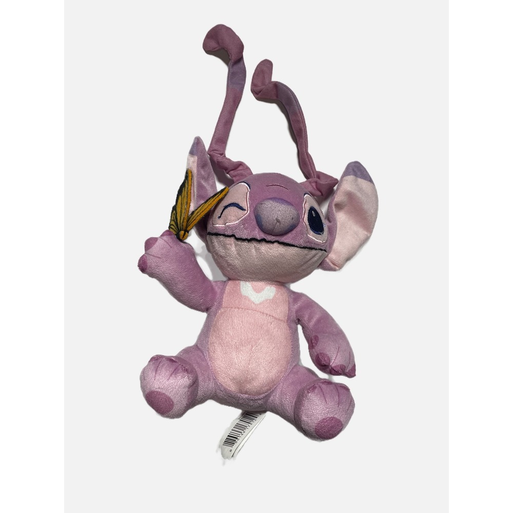 Disney Stitch Plush Kids One Size Purple Winking Butterfly Stuffed Animal Toy